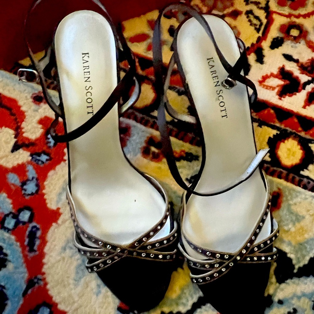 Karen Scott rhinestone heels